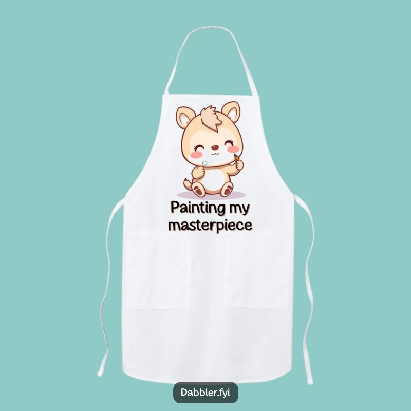 Funny Art Animal Apron: Practical Funny Gift for the Creative Cook