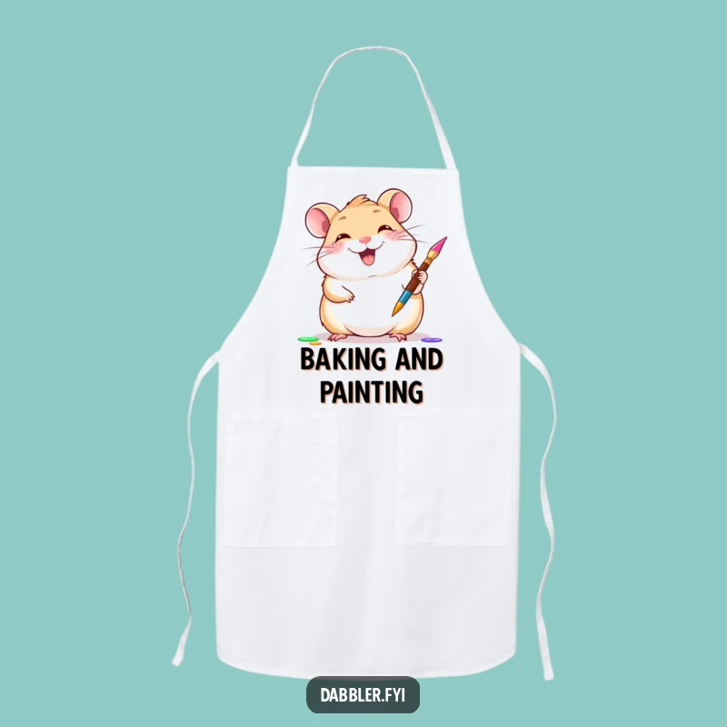 Funny Hamster Apron - Artist's Creative Companion, Practical Funny Gift