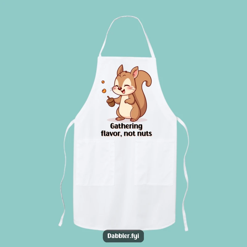 Funny Squirrel Apron: Playful Acorn Toss, Hilarious Funny Gift for Kitchen Fun