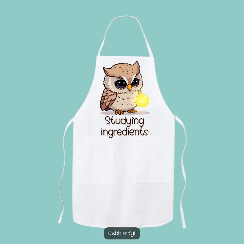Funny Owl Mystery Apron: Curious Cook Owl, Kitchen Enigma, Perfect Funny Gift