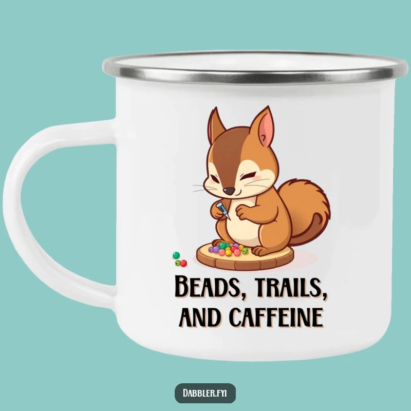 Funny Squirrel Crafter Camping Mug: Your Hilarious Outdoor Funny Gift