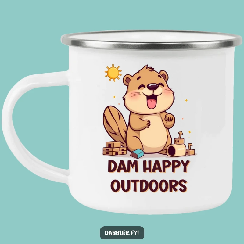 Funny Beaver Builder Camping Mug: Outdoor DIY Humor for an Adventurous Gift