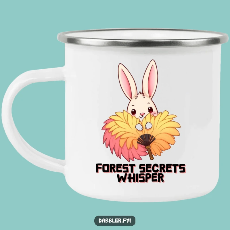 Funny Rabbit Peek Camping Mug - Durable Mischief Mug for Outdoor Fun