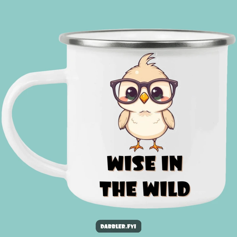 Funny Bird Camping Mug: Specs & S'mores Cup - Durable & Hilarious Outdoor Gift!