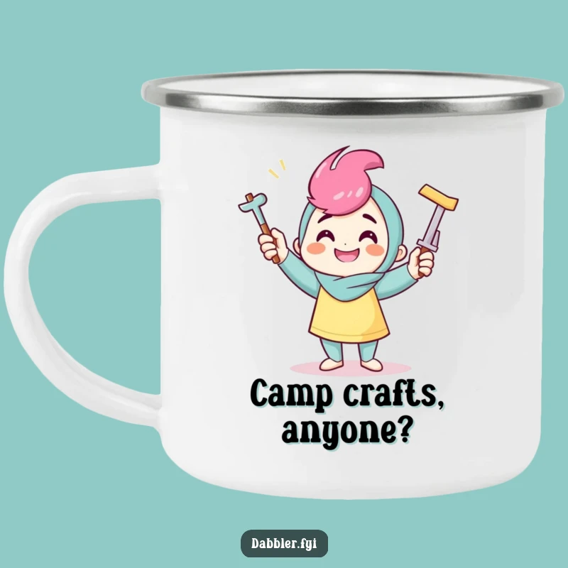 Funny Crafter Camping Mug: Durable Funny Gift for the Outdoorsy Maker