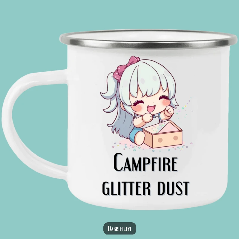 Funny Glitter Sprinkler Camping Mug: Durable Funny Gift for the Outdoorsy Sparkler