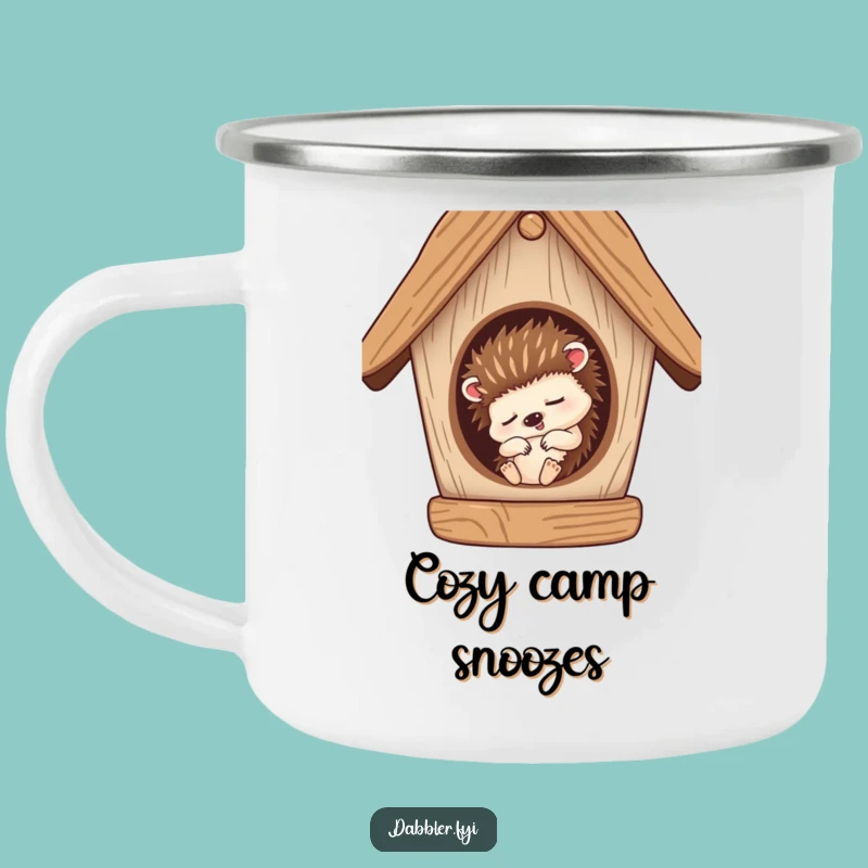 Funny Hedgehog Nap Camping Mug: Cozy Sleep on the Go!