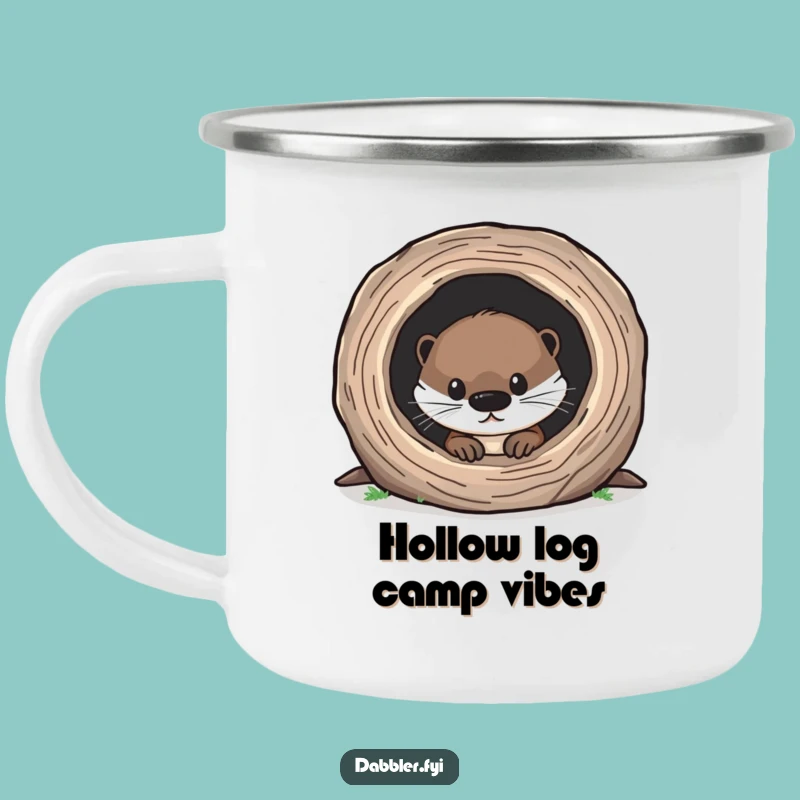 Funny Otter Camping Mug: Adventure & Curiosity, Outdoor Gift
