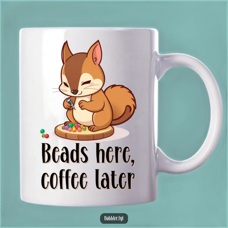 Funny Squirrel Crafter Mug: A Determined Artist's Funny Gift for Craft Lovers