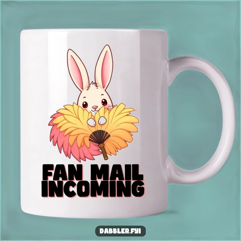 Funny Rabbit Peek Funny Mug - Adorable Mischief Gift for Animal Lovers