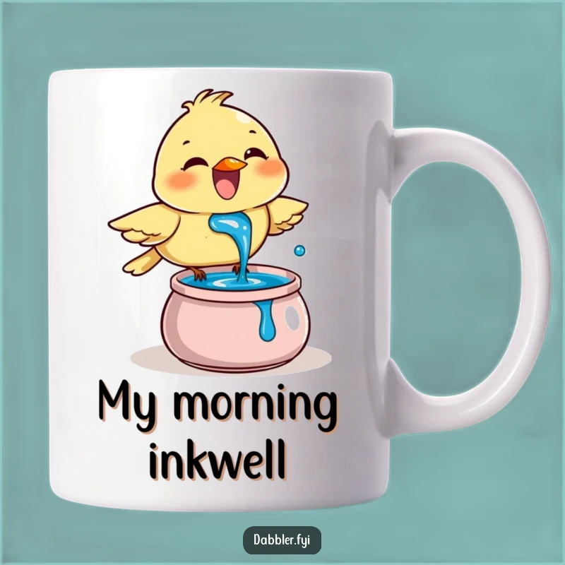 Funny Bird Ink Mug: Hilarious Artistic Gift for Feathered Friends and Ink Lovers