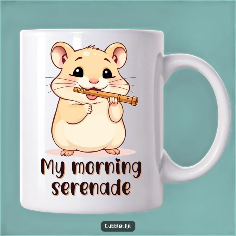 Funny Hamster Flute Player Mug: A Hilarious Gift for Music Lovers!