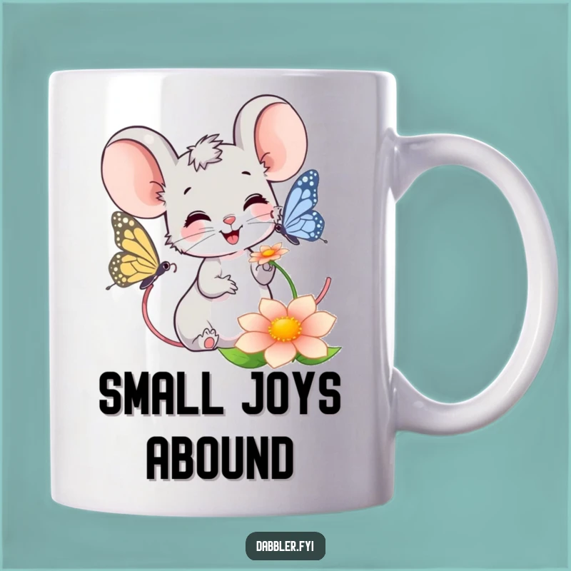 Funny Mouse Butterfly Mug: Nature Watcher's Delight, Perfect Funny Gift