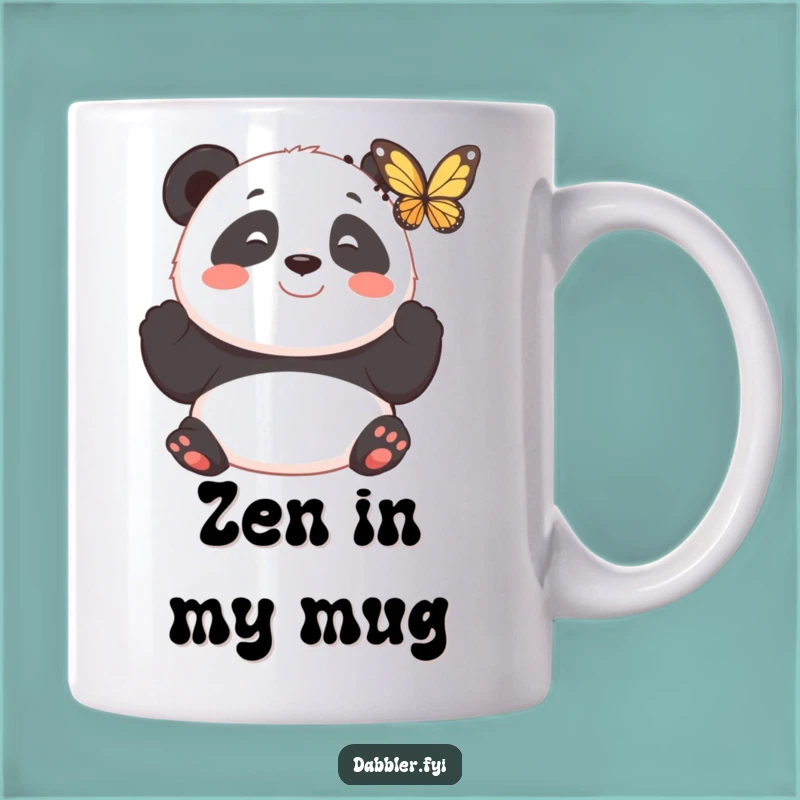 Funny Panda Butterfly Mug - Peaceful Fascination, Perfect Funny Gift!