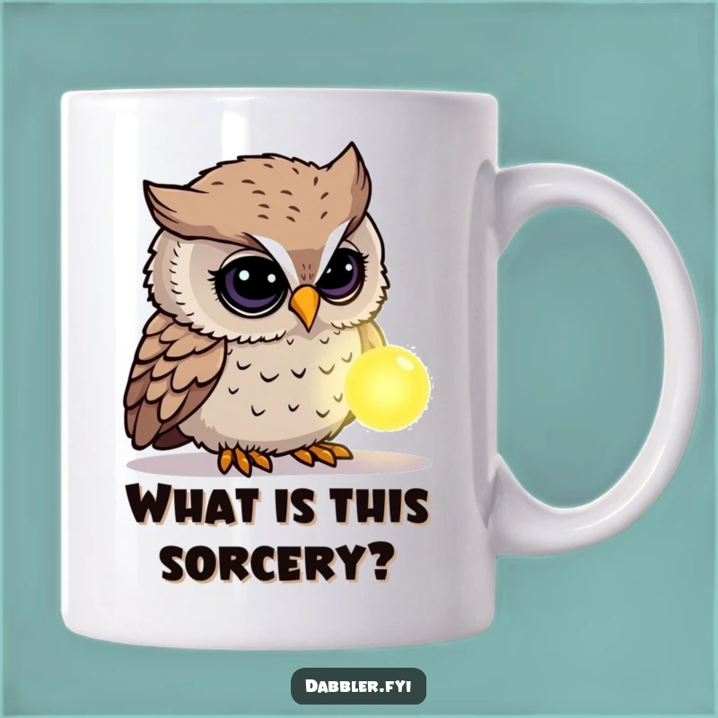 Funny Owl Mystery Mug: Curious Owl, Enchanting Object, Perfect Funny Gift for Thinkers