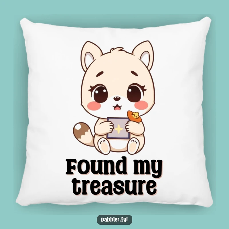 Funny Accent Pillow - Surprised Animal's Happy Find, Comfy Funny Gift