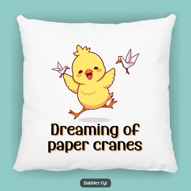 Funny Chick Crane Dancer Pillow: Soft Comfort, Hilarious Funny Gift