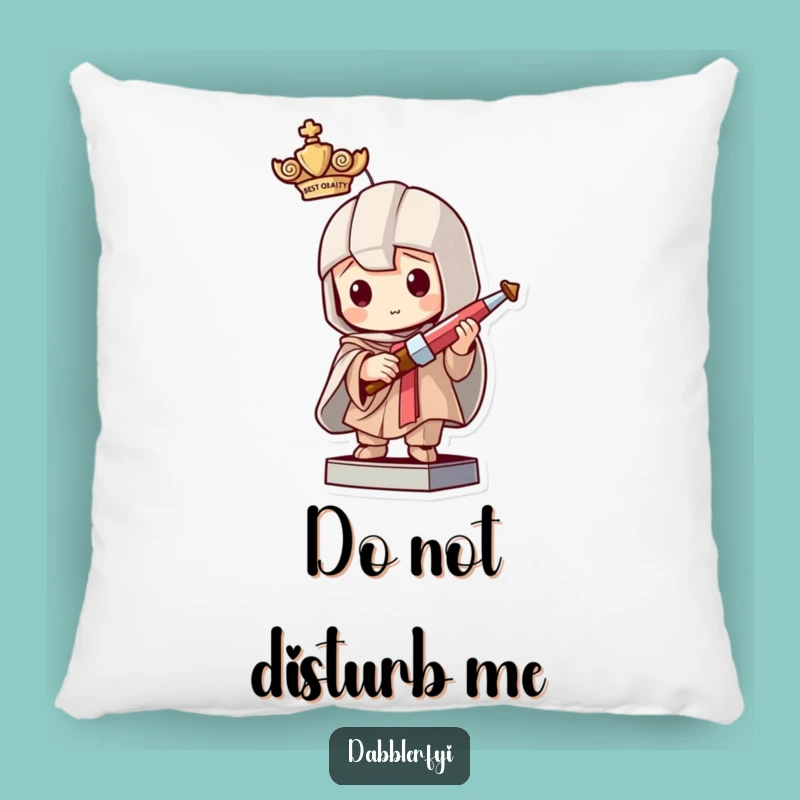 Funny Crafting Statue Pillow: Mischievous Character with Tool, Comfy Funny Gift