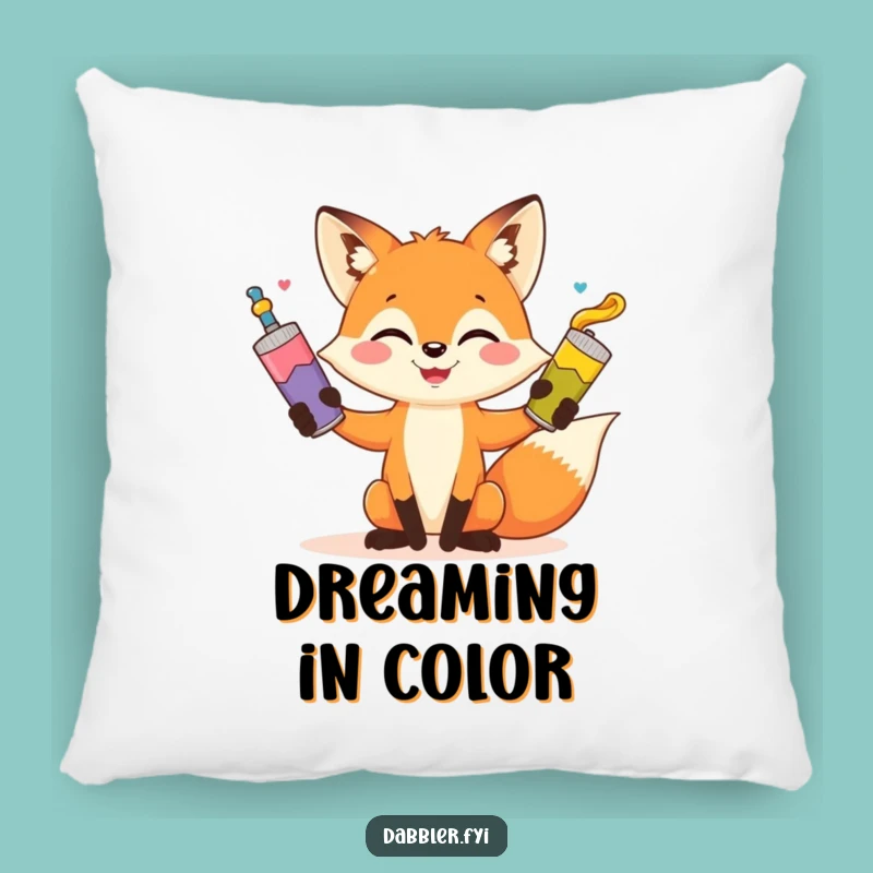 Funny Fox Pillow - Cozy Comfort with Playful Artistry Gift