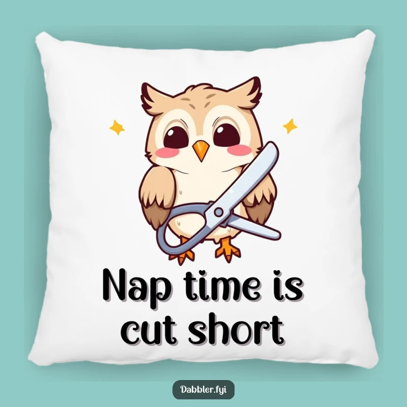 Funny Owl Cutter Pillow: Soft Comfort with a Hilarious Funny Gift