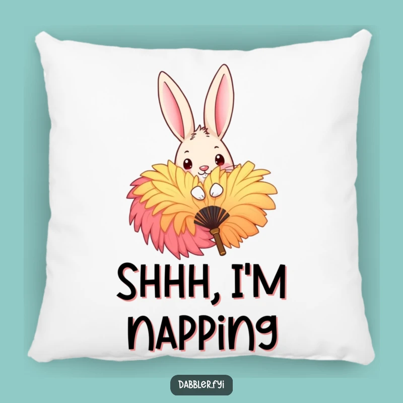 Funny Rabbit Peek Pillow - Cozy Mischief Cushion for Charming Comfort
