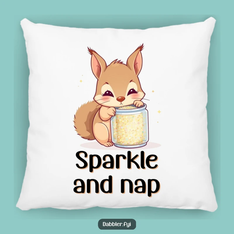 Funny Squirrel Pillow - Cozy Comfort with Sparkly Charm Gift