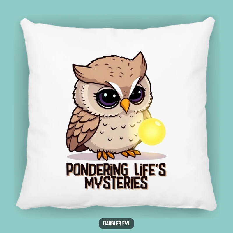 Funny Owl Mystery Pillow: Curious Owl Comfort, Soft Glow, Perfect Funny Gift