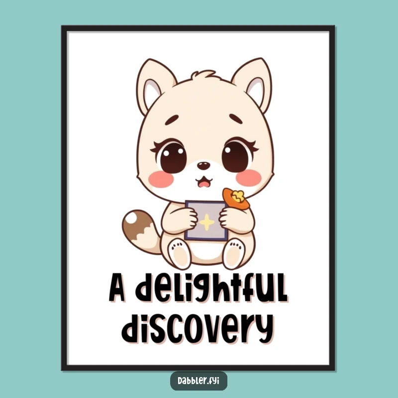 Funny Digital Print - Surprised Animal's Joyful Moment, Instant Humorous Decor Gift