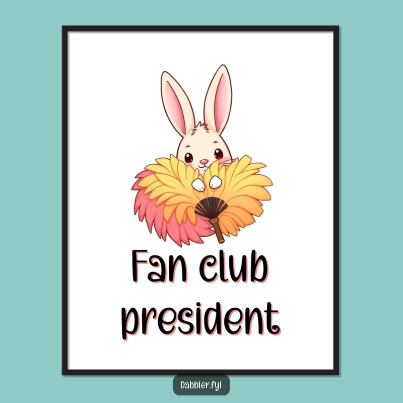 Funny Rabbit Peek Digital Art - Instant Mischief Download for Playful Decor