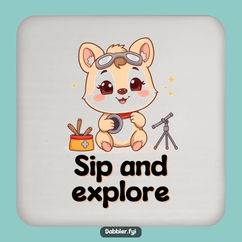 Funny Hobbyist Animal Coaster: Hobby Protector - Chic Funny Gift