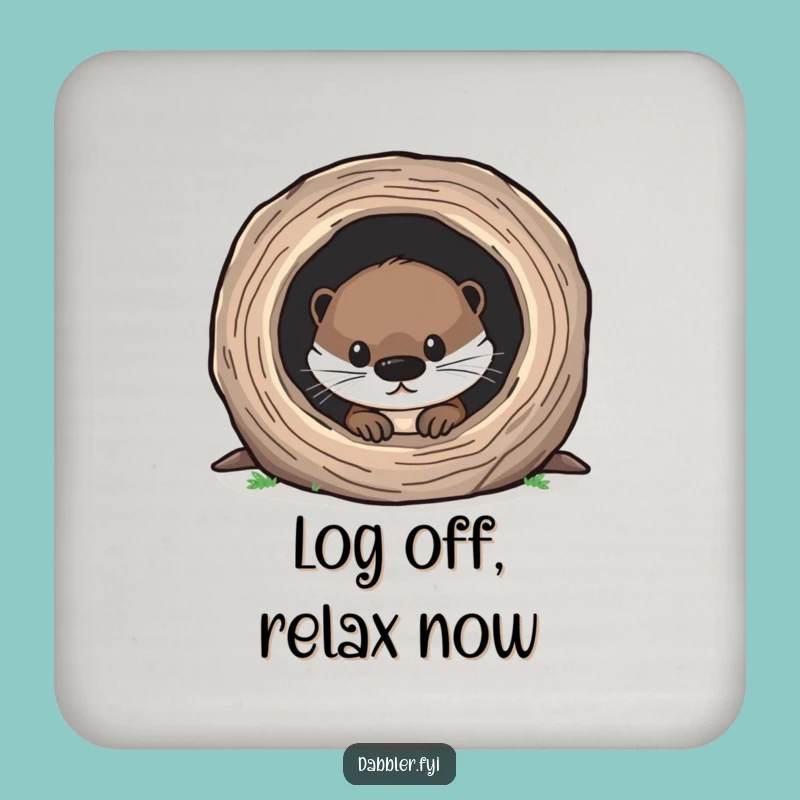 Funny Otter Coasters: Protect Surfaces with Curious Flair, Set Gift