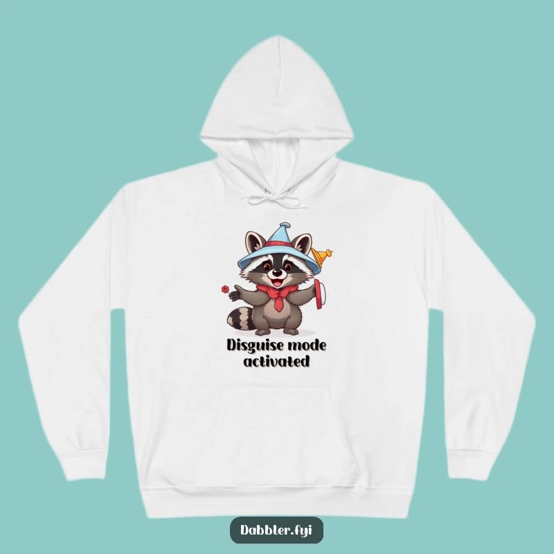 Funny Playful Raccoon Hoodie: Cozy Critter Disguise for a Perfect Gift