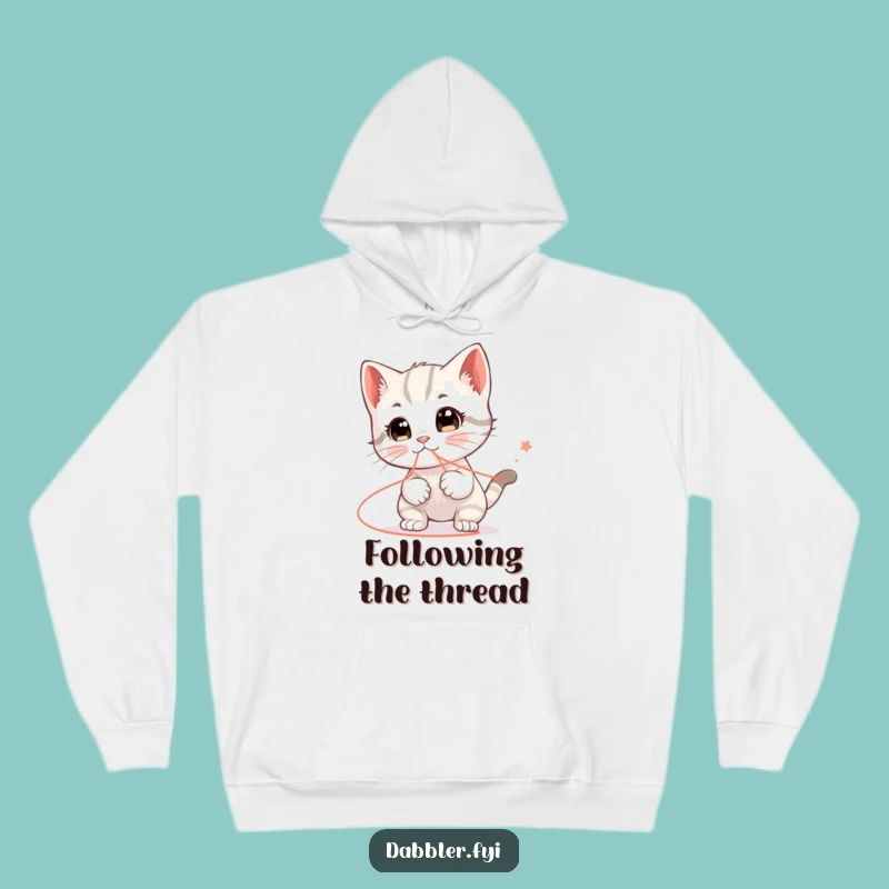 Funny Kitten String Hoodie: Cozy Up with Hilarious Cat Play