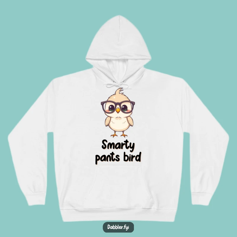 Funny Bird Hoodie: Cozy Spectacles Sweatshirt - Warm & Hilarious Feathered Friend Gift!