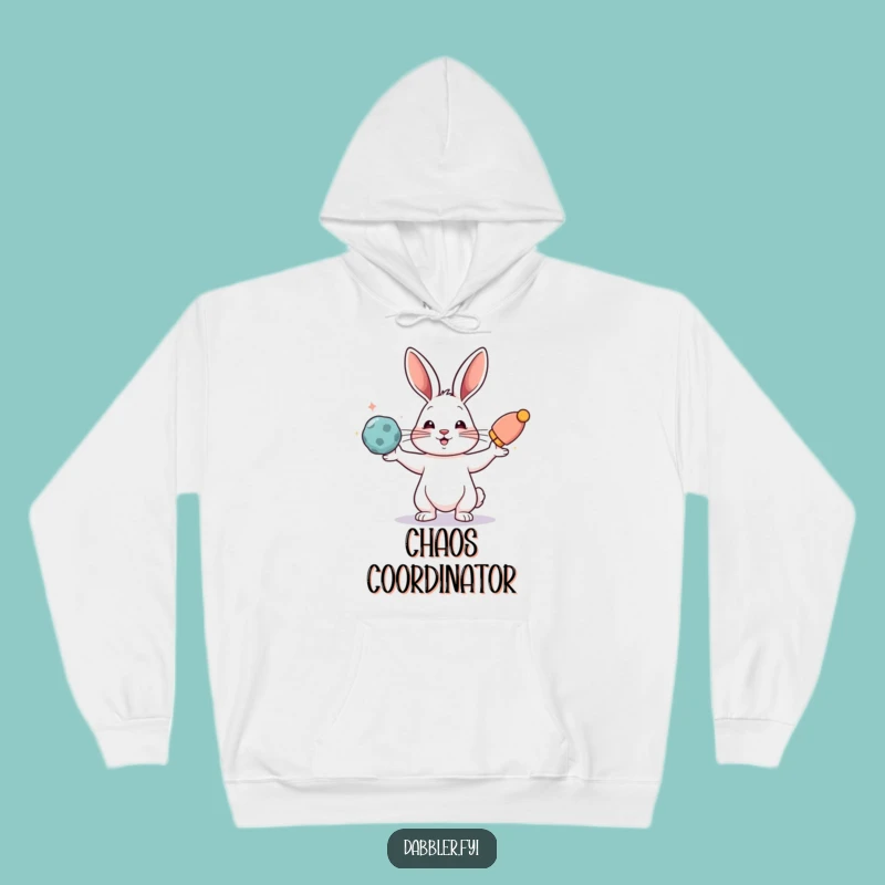 Funny Rabbit Juggling Hoodie: Stay Cozy While Juggling Life, Great Funny Gift