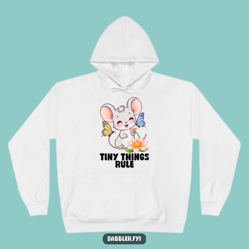 Funny Mouse Butterfly Hoodie: Cozy Nature Lover Sweatshirt, Fantastic Funny Gift