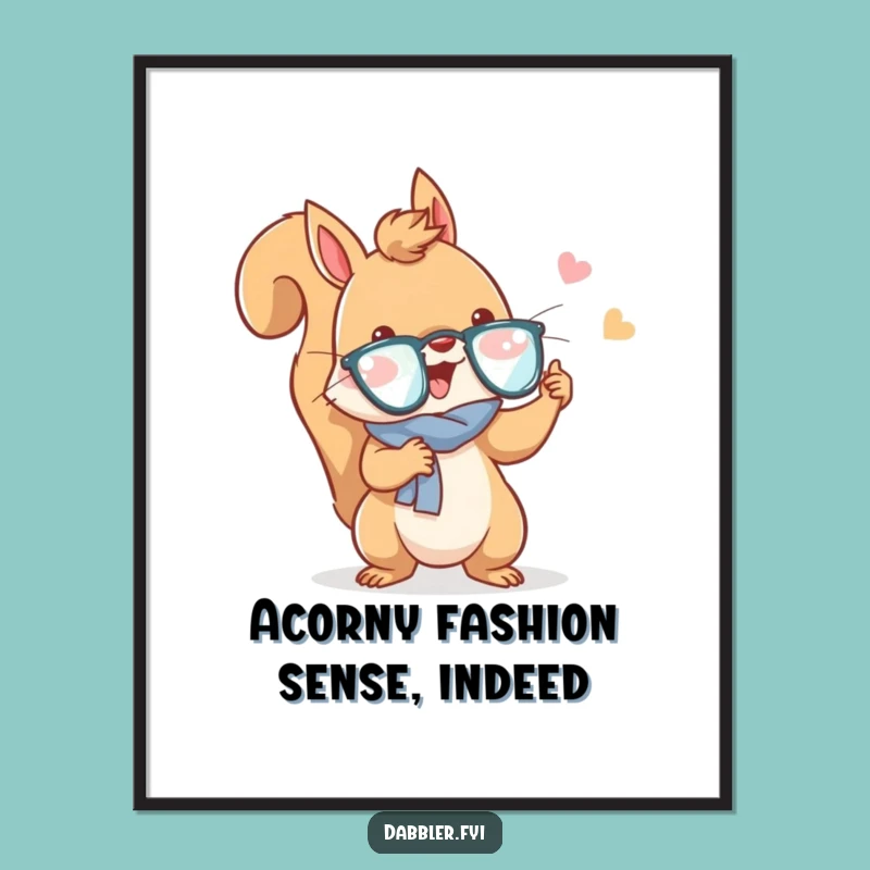 Free Printable Squirrel Art: Accessory Fun, Downloadable & Print-at-Home Quirky Decor