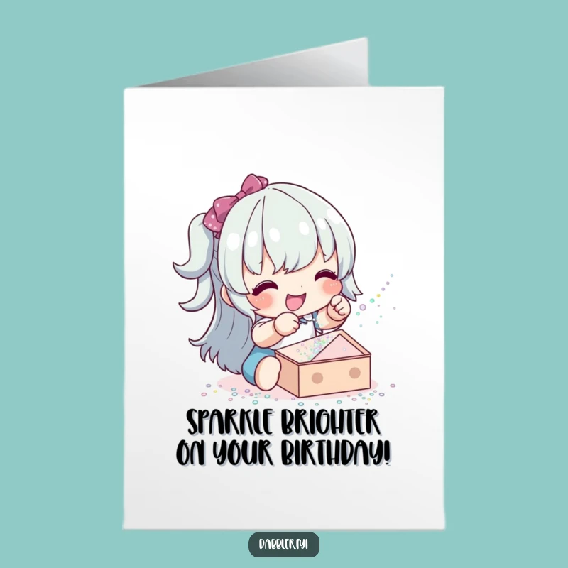 Free Printable Birthday Card: Glitter Sprinkle Fun, Hilarious Downloadable Gift for a Sparkly Celebration