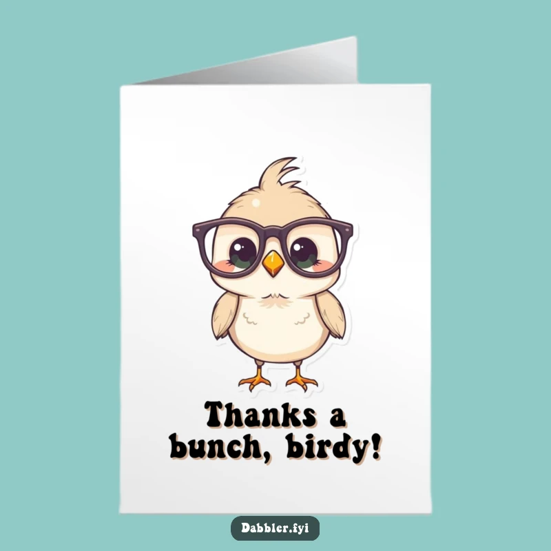 Free Printable Bird Thank You Card: Owl-some Gratitude Downloadable Gift