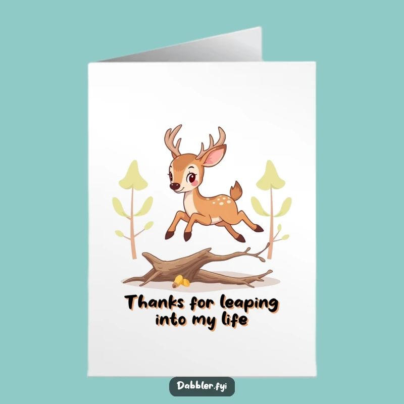 Free Printable Deer Thank You Card: Express Gratitude with Funny Downloadable Art