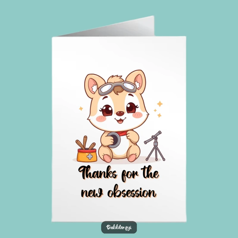 Witty Free Printable Thank You Card: Passionate Hobby Animal, Unique DIY
