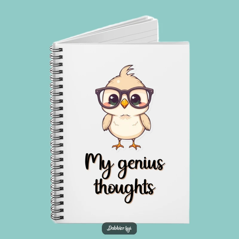 Funny Bird Notebook: Spectacled Ideas Journal - Hilarious Aviary Cover & Gift!