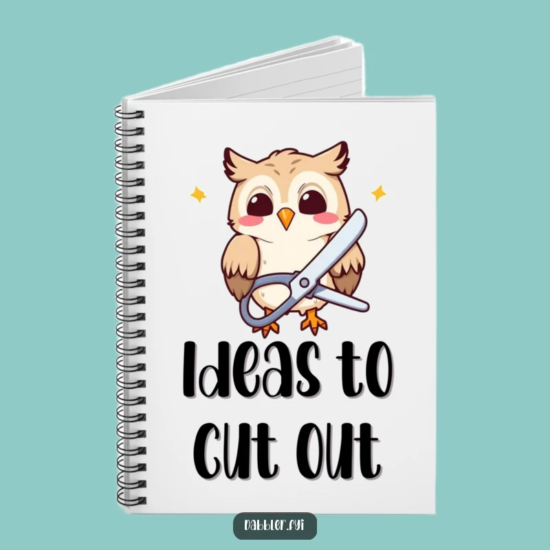 Funny Owl Cutter Notebook: Capture Ideas with This Funny Gift!