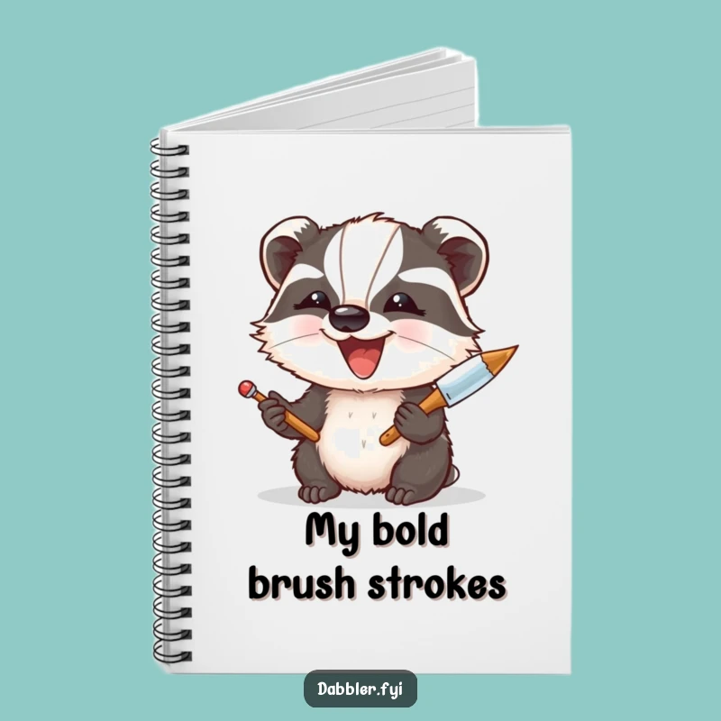 Funny Badger Art Notebook: Creative Journal, Perfect Humorous Gift for Artists