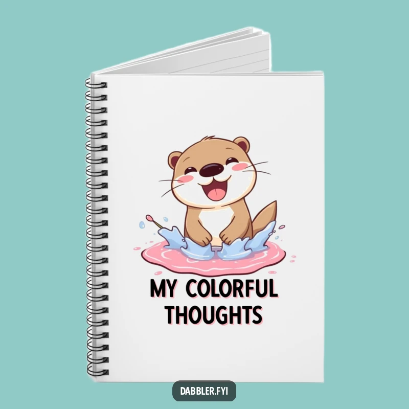 Funny Otter Notebook - Artist's Creative Journal, Inspiring Funny Gift