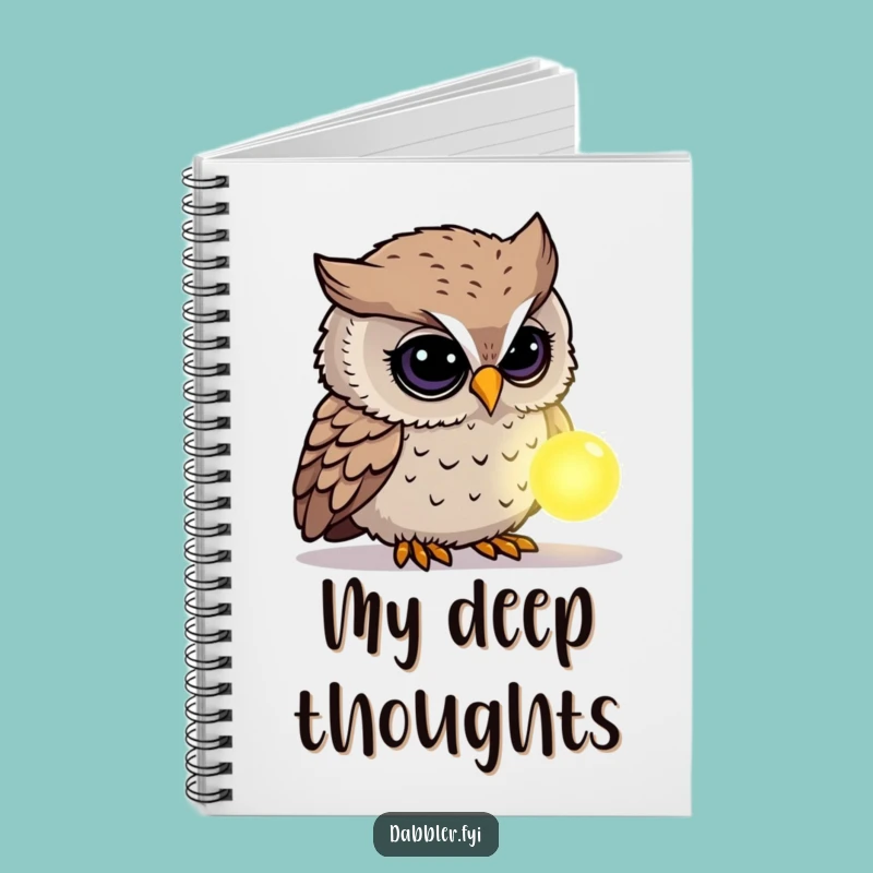 Funny Owl Mystery Notebook: Curious Owl Pages, Record Your Discoveries, Perfect Funny Gift