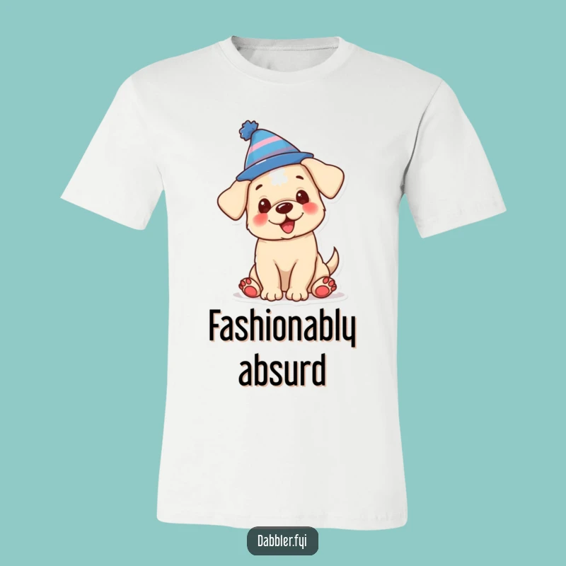 Funny Puppy Hat T-Shirt: Dress Up Your Style with a Silly, Cute Funny Gift
