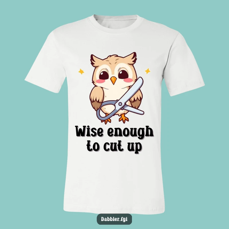 Funny Owl Cutter T-Shirt: Witty Apparel as a Hilarious Funny Gift