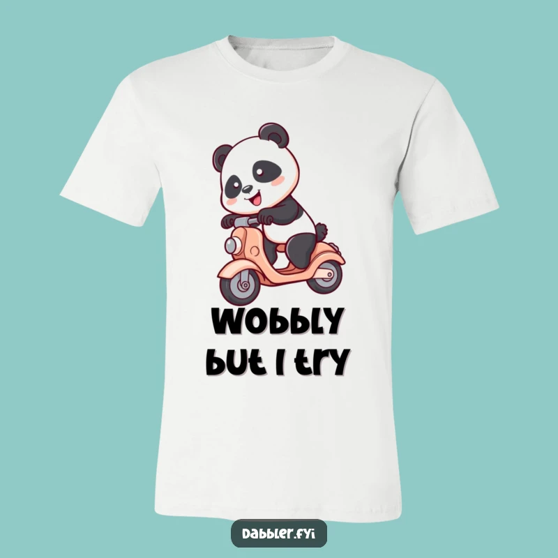 Funny Panda Scooter T-Shirt: Spunky Panda, Hilarious Ride, Perfect Funny Gift for Animal Lovers
