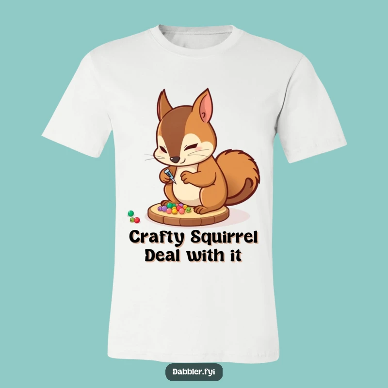 Funny Squirrel Crafter T-Shirt: Unique Funny Gift for Detail-Oriented Enthusiasts